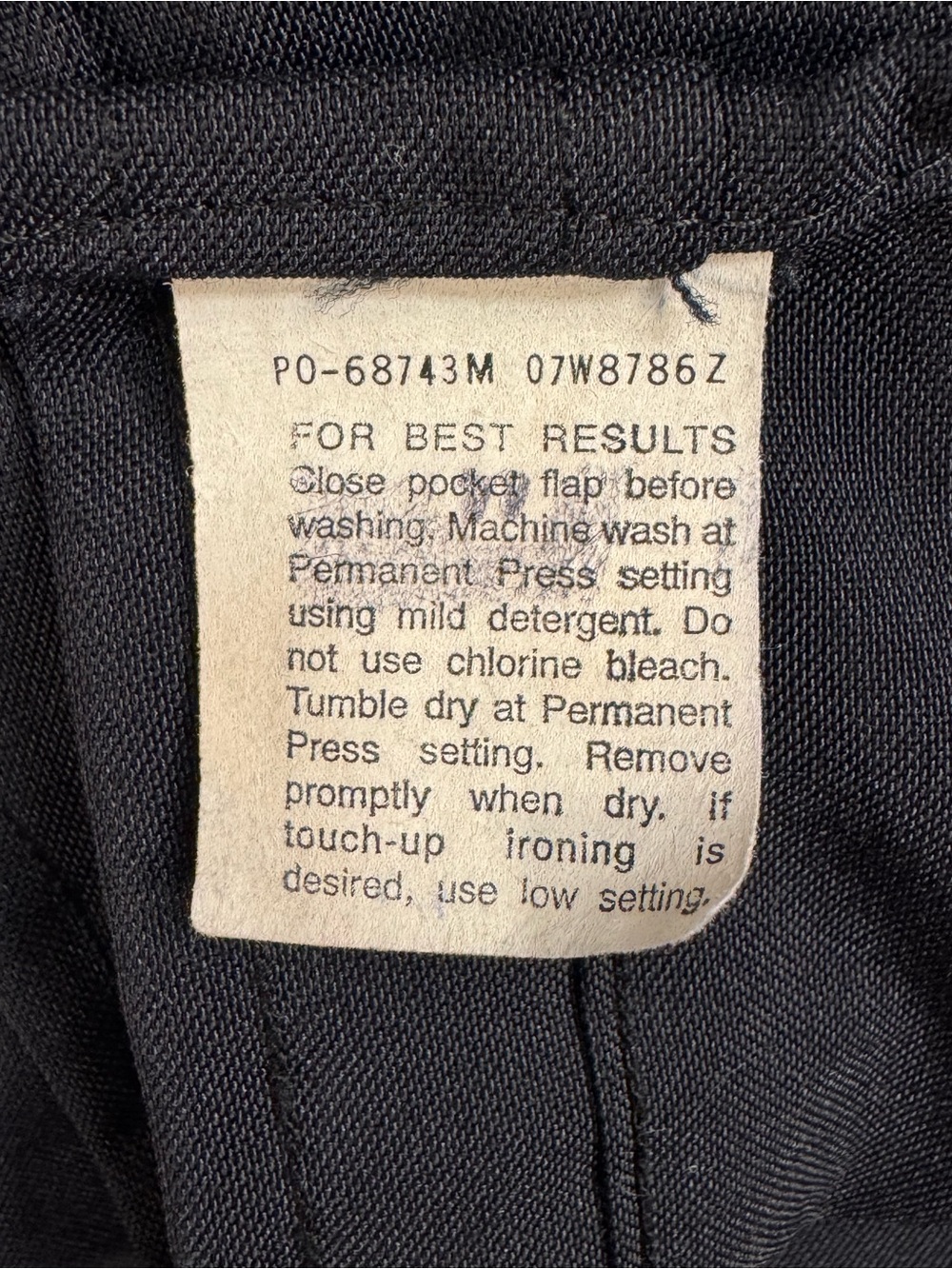 Vintage Flying Cross DeLuxe Navy Police Uniform LongSleeve Made in USA 17 ½ x 33 - Picture 10 of 10